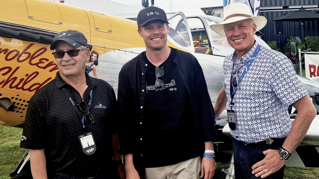 MUSTANG owners of SN025, SN030 and SN031, Steve and Bruce, with SW CEO Christian